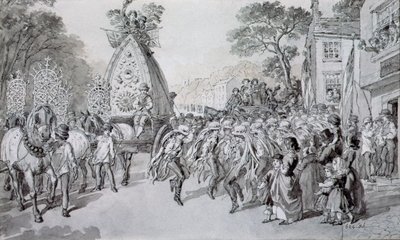 Festa del Primo Maggio a Bowdon, Cheshire da Warwick Brookes